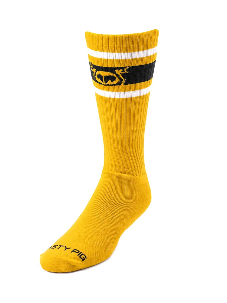 Nasty Pig Hook'd Up sock 3.0 Cadmium Yellow Black White - Fullkit.com