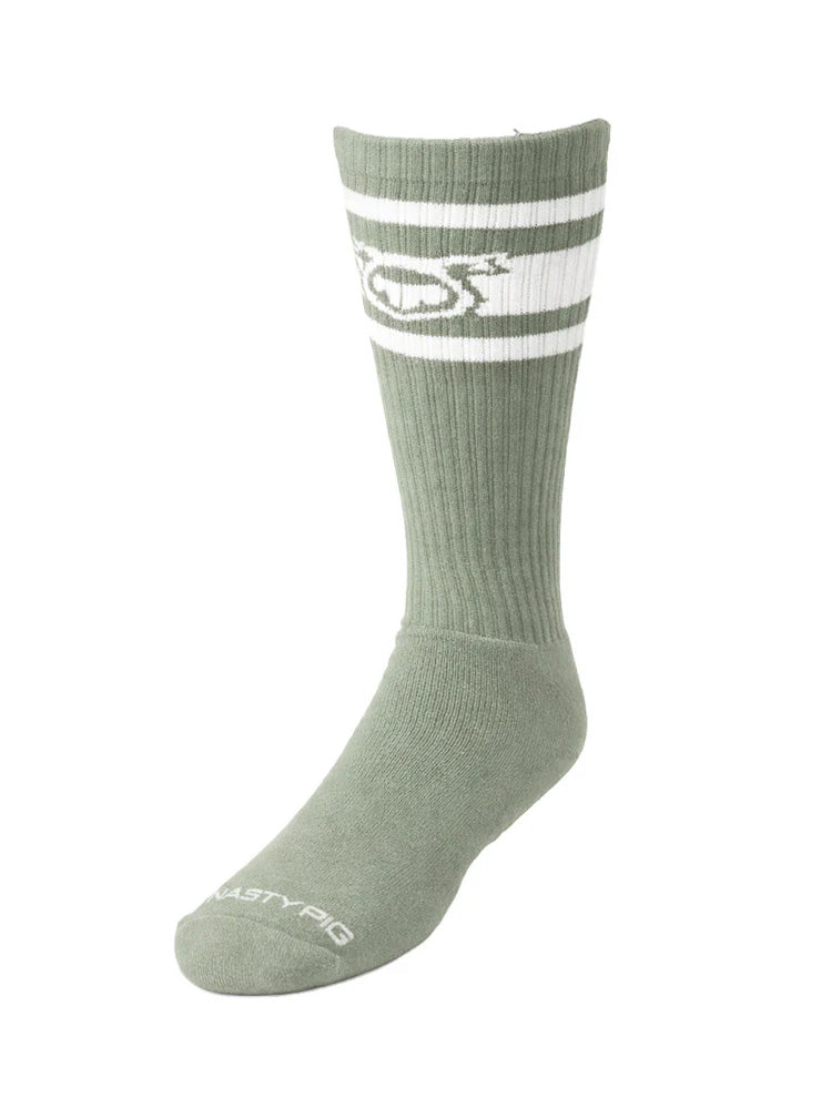 Nasty Pig Hookd Up Sock Sage Green White - Fullkit.com