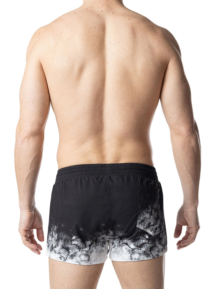 Nasty Pig Oxidize Swim Trunk Black White - Fullkit.com