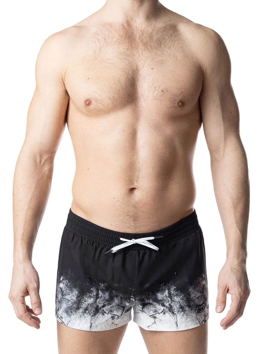 Nasty Pig Oxidize Swim Trunk Black White - Fullkit.com