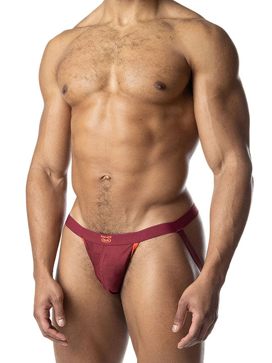 Nasty Pig Rival Jock Burgundy Vibrant Orange - Fullkit.com