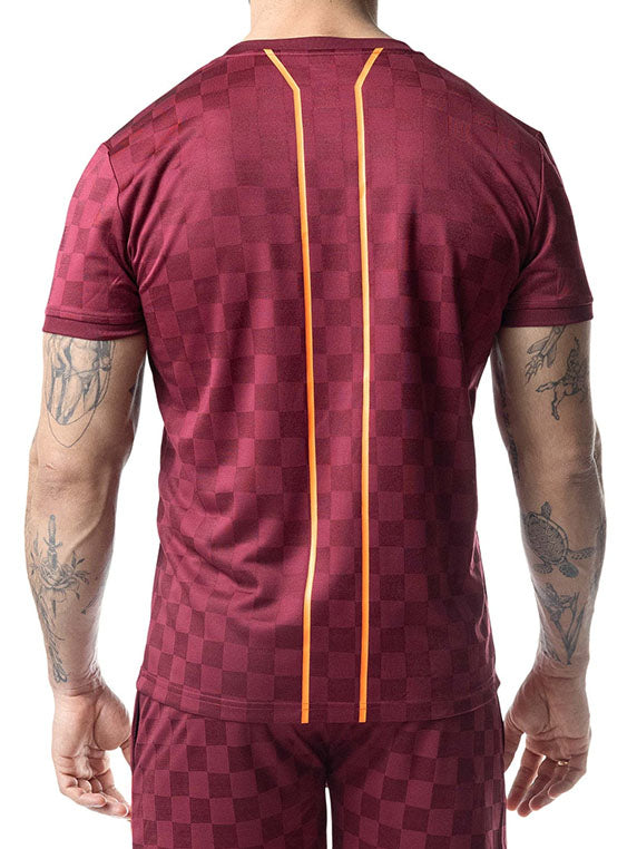 Nasty Pig Rival Tee Burgundy Vibrant Orange - Fullkit.com