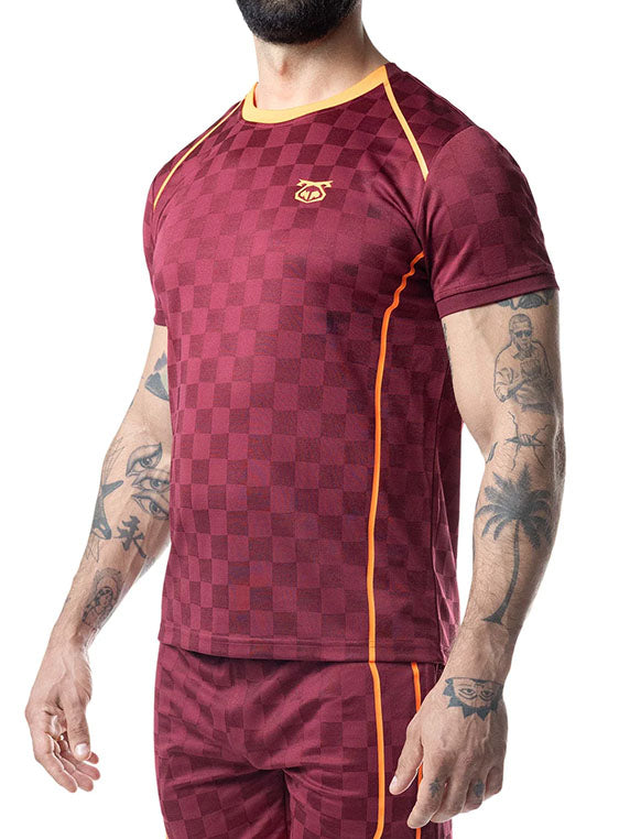 Nasty Pig Rival Tee Burgundy Vibrant Orange - Fullkit.com