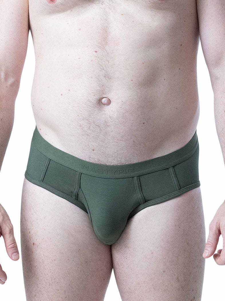 Nasty Pig Shred Y-Front Brief Army Green - Fullkit.com