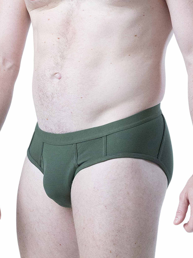 Nasty Pig Shred Y-Front Brief Army Green - Fullkit.com