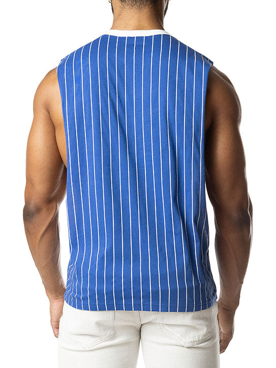 Nasty Pig Third Base Shredder Tank Top Quartz Blue White - Fullkit.com