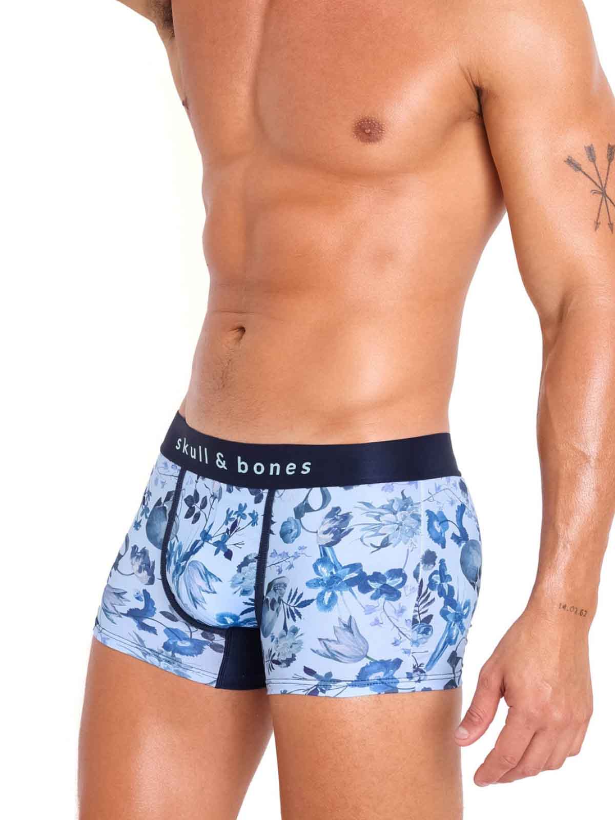 SKULL AND BONES DUTCH FLORAL TRUNK SKY  - FullKit.com