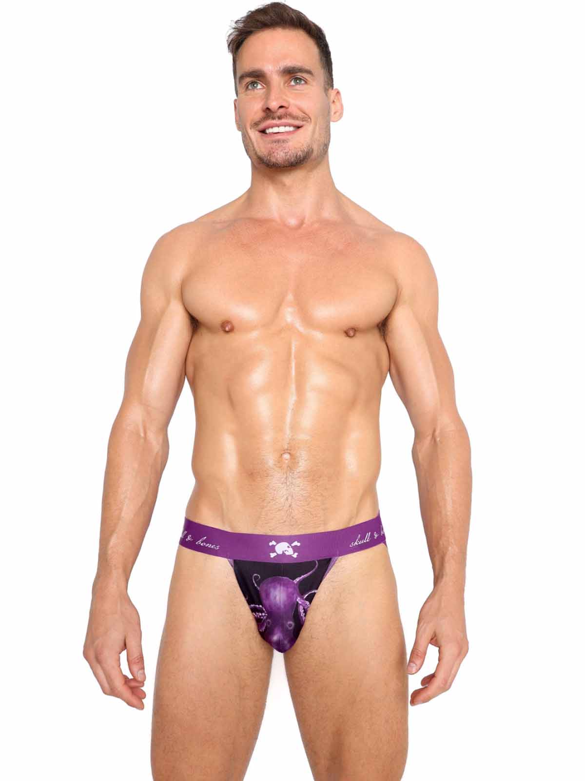 SKULL AND BONES PURPLE OCTOPUS JOCK - FullKit.com