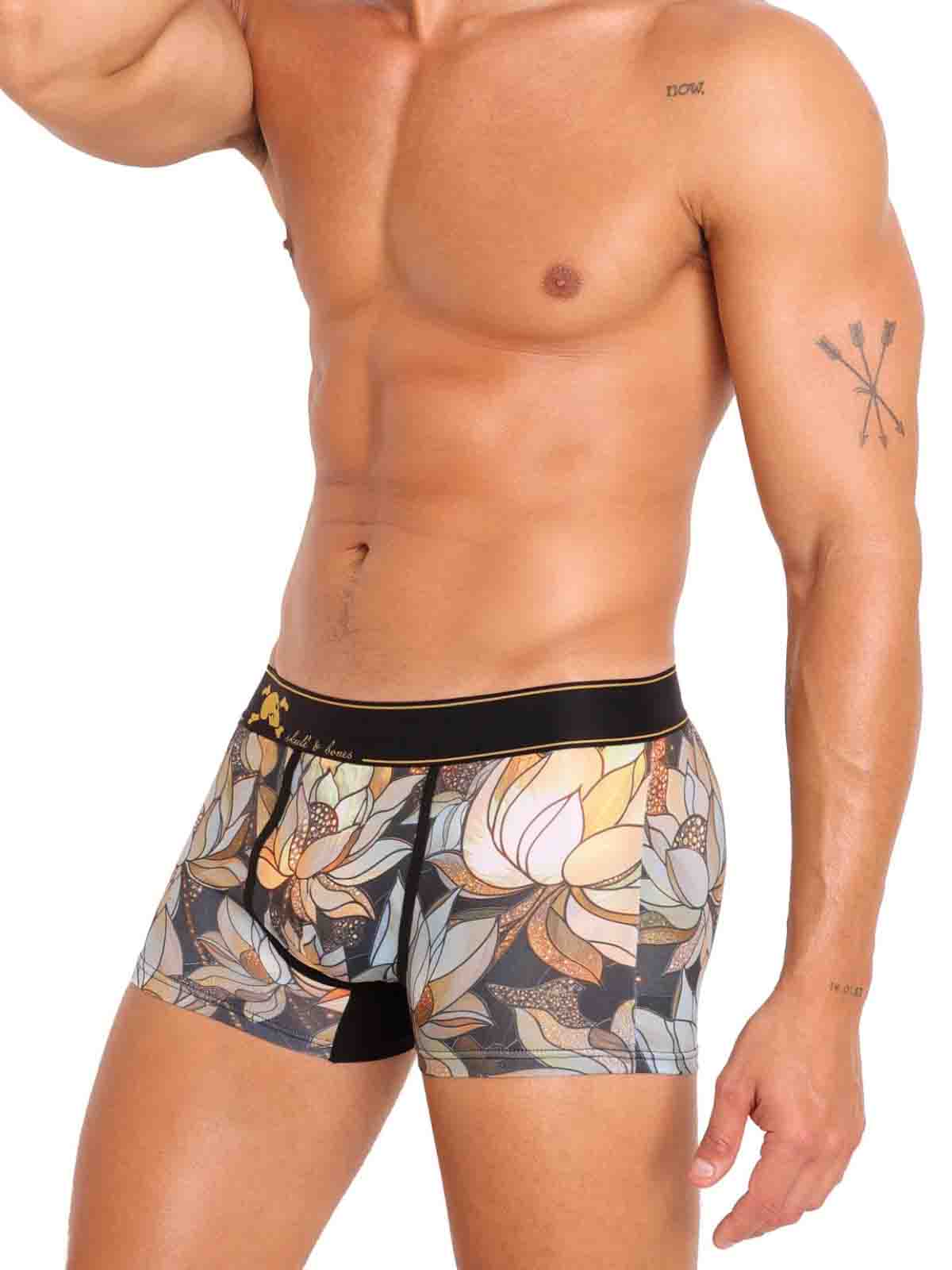 SKULL AND BONES STAINED GLASS LOTUS TRUNK  - FullKit.com