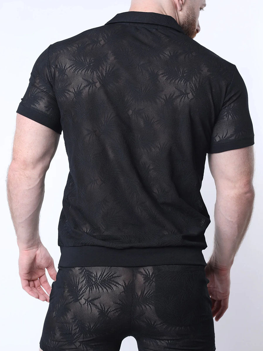 TIMOTEO AMALFI RESORT POLO SHIRT BLACK - Fullkit.com