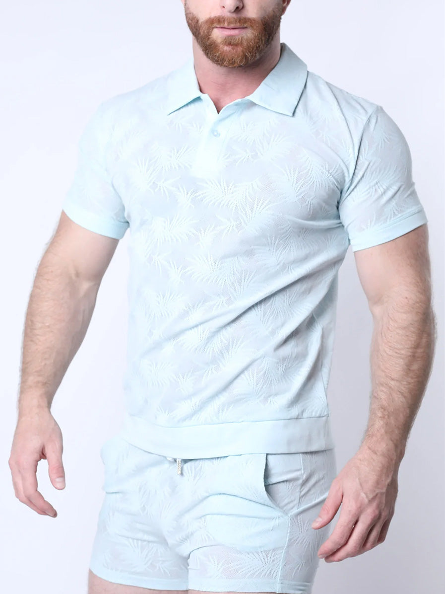 TIMOTEO AMALFI RESORT POLO SHIRT BLUE- Fullkit.com