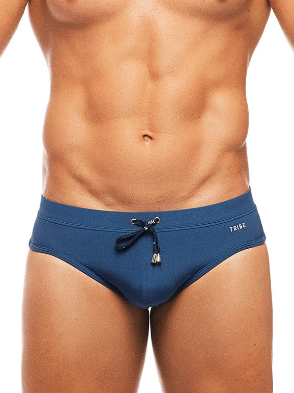 Tribe Brighton Ribbed Swim Boy Brief Navy - Fullkit.com
