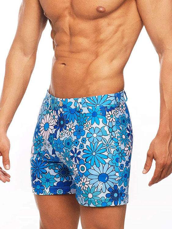 Tribe Swim Short Botanical Blue - Fullkit.com