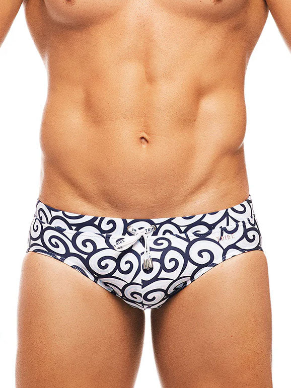 Tribe Swirl 2.0 Boy Brief Navy Sky - Fullkit.com