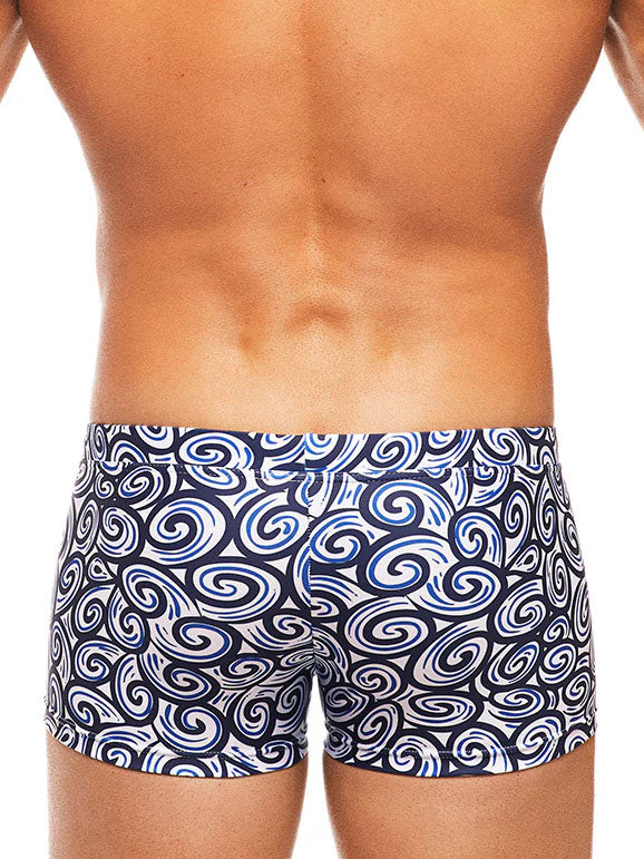 Tribe Swirl 2.0 Swim Trunk Navy Cobalt - Fullkitgear.com