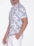 code 22 slim fit stretch shirt floral powder blue -Fullkit.com