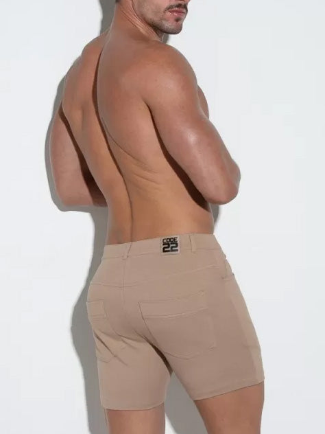 code-22 5 pocket short 4.0 latte - Fullkit.com