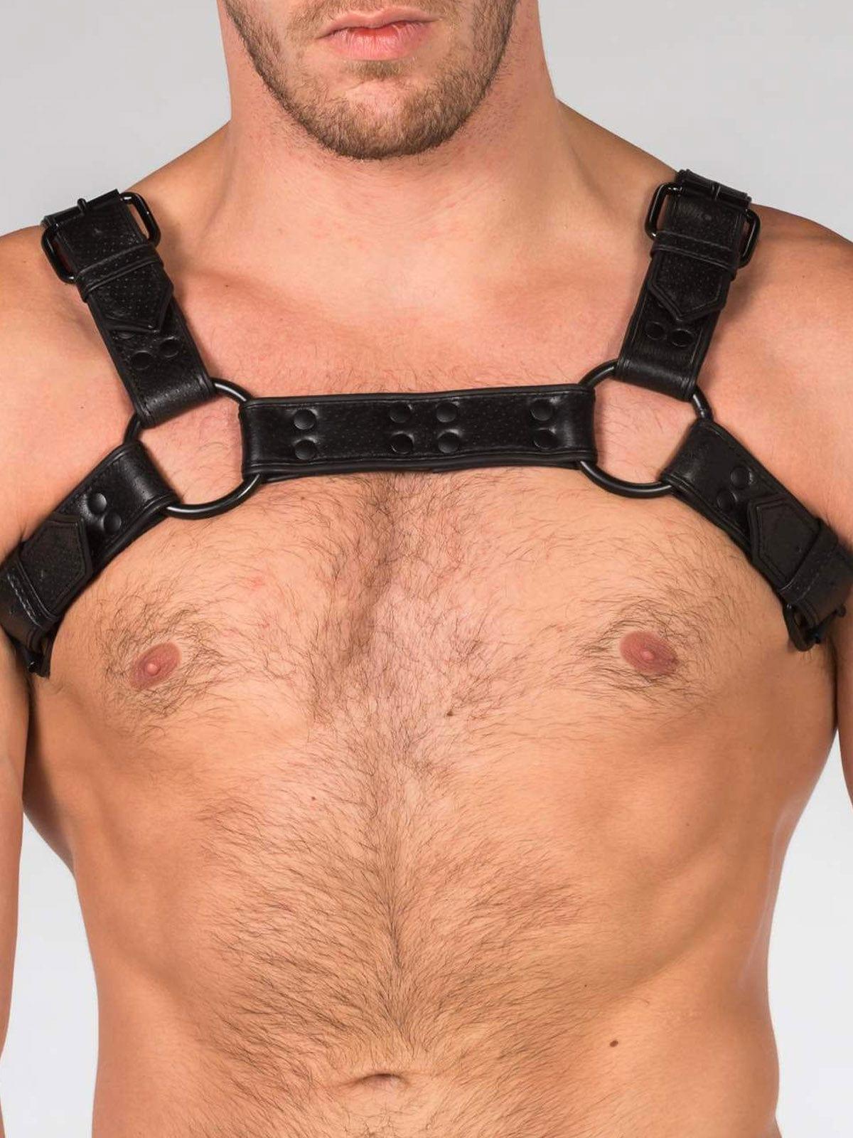 BLACK-ON-BLACK PERFORATED BULLDOG - FullKit.com