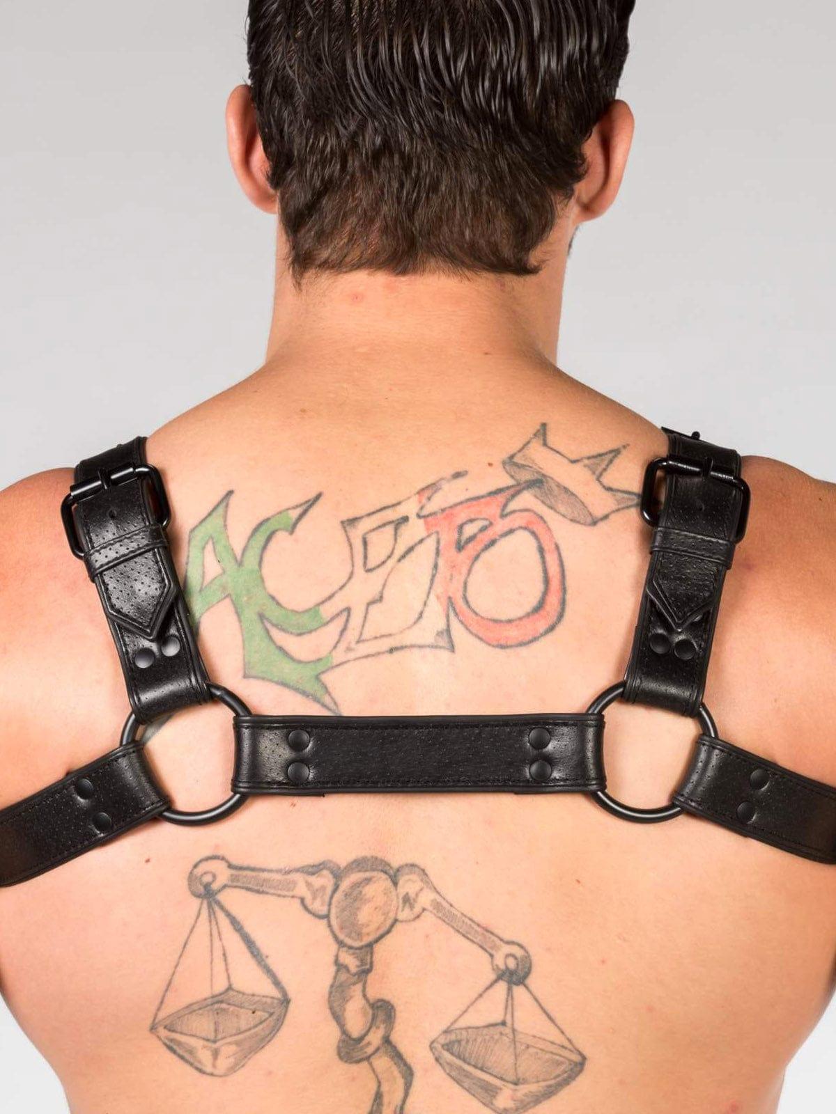 BLACK-ON-BLACK PERFORATED BULLDOG - FullKit.com