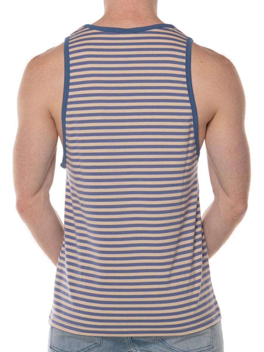 FK SPORT NAUTILUS TANK TOP CREAM BLUE- FullKit.com
