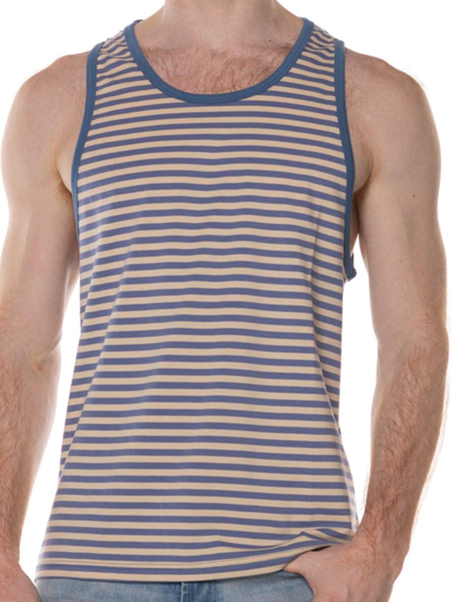 FK SPORT NAUTILUS TANK TOP CREAM BLUE - FullKit.com