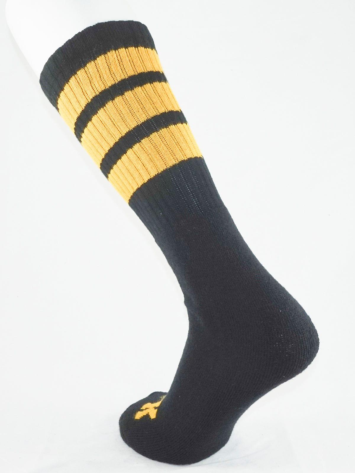 FK SPORT BLACK HIGH CALF TUBE SOCK GOLD - FullKit.com