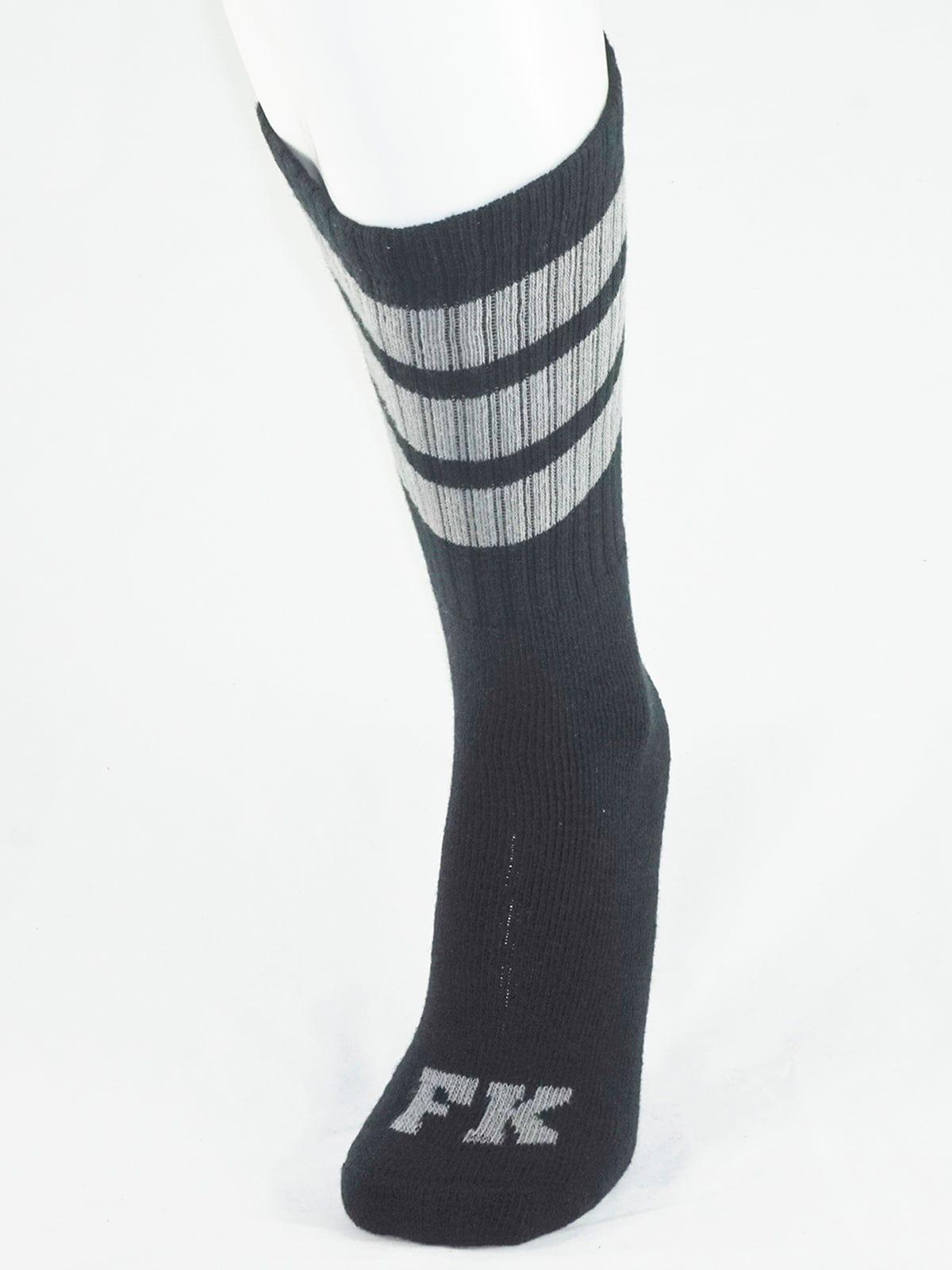 FK SPORT BLACK HIGH CALF TUBE SOCK GRAY - FullKit.com