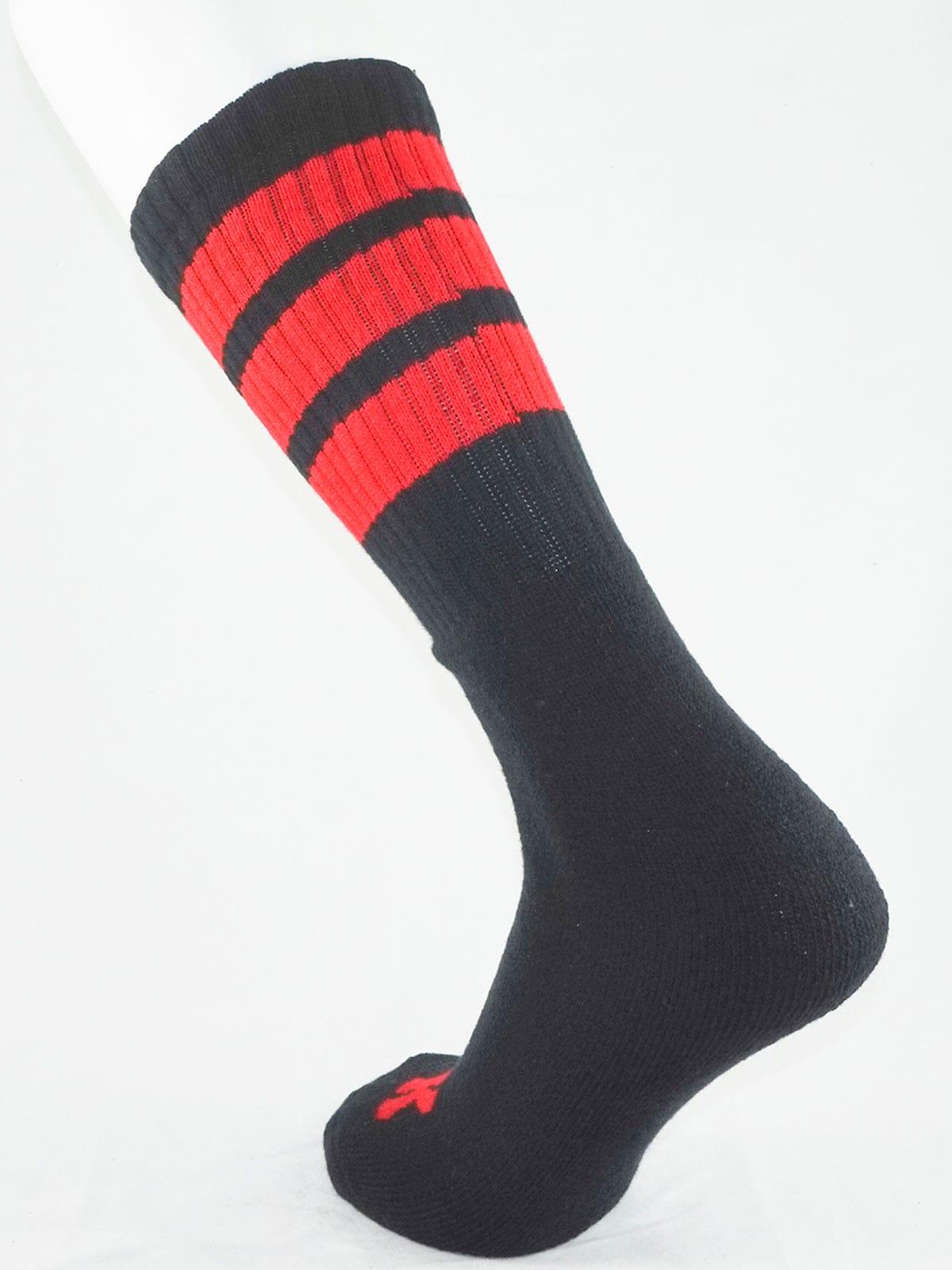 FK SPORT BLACK HIGH CALF TUBE SOCK RED - FullKit.com