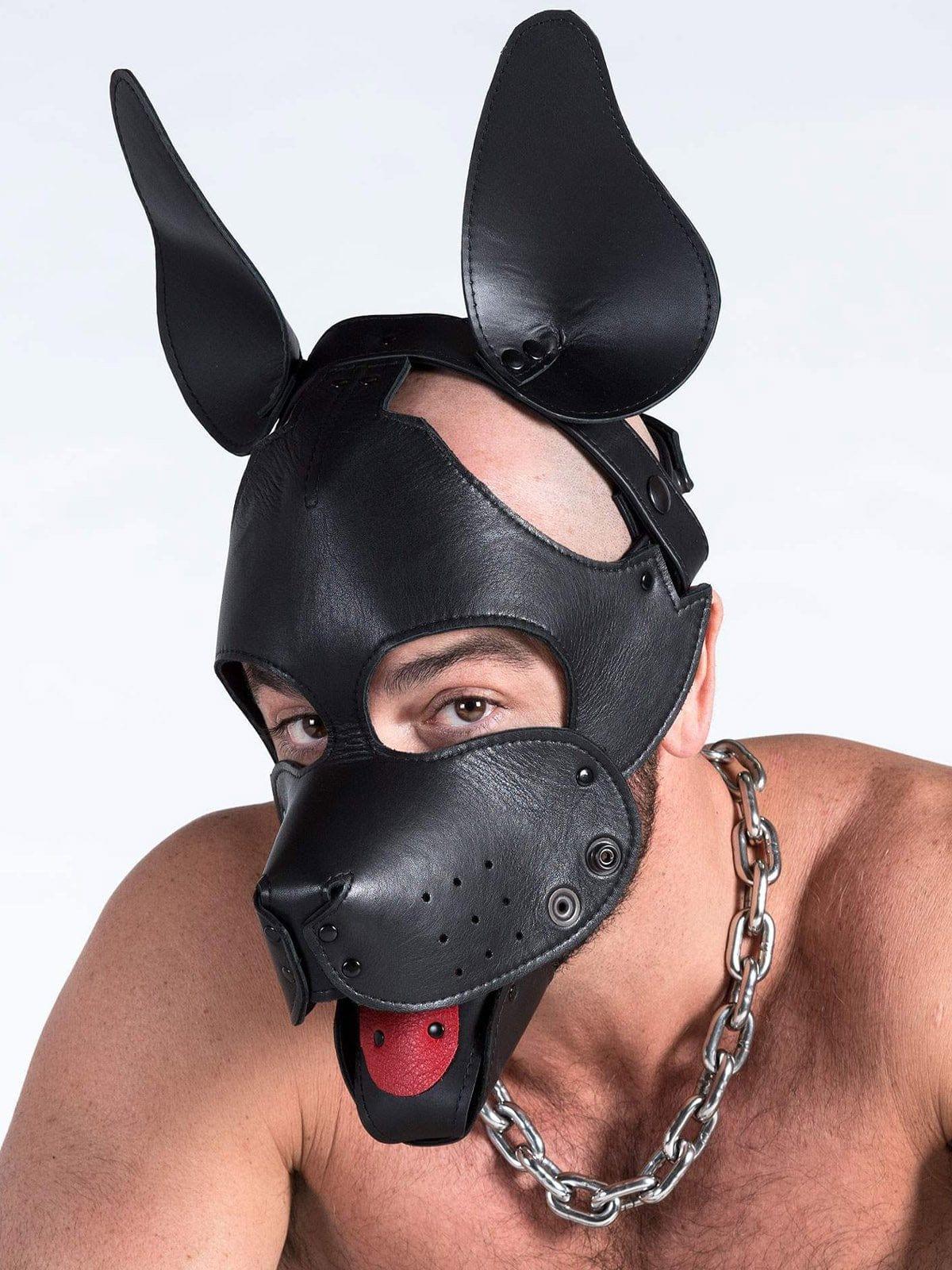 LEATHER PUPPY MASK WITH MUZZLE - FullKit.com