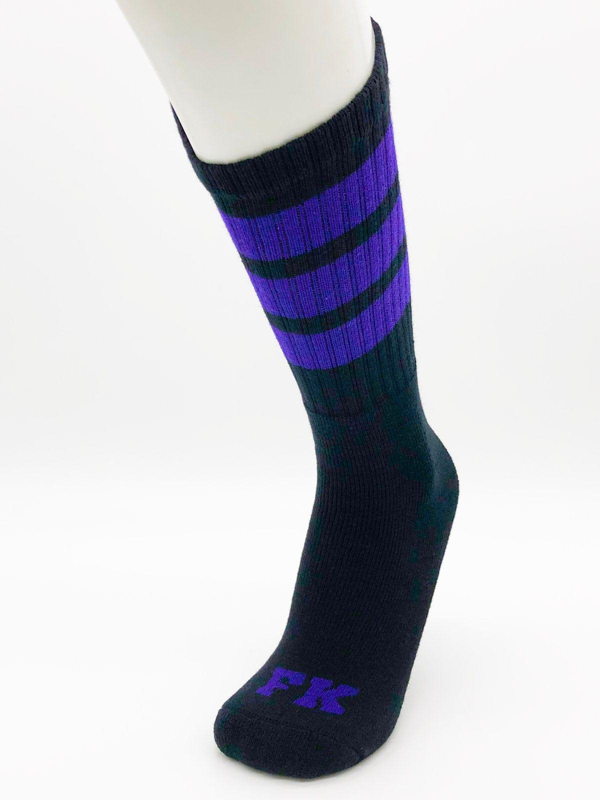 FK SPORT BLACK HIGH CALF TUBE SOCK PURPLE - FullKit.com