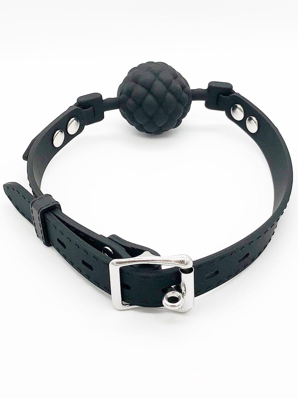 SILICONE TEXTURED SOLID BALL GAG - FullKit.com